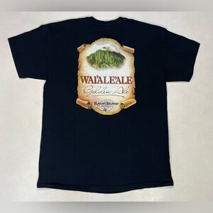 Wai'ale'ale Kaua'i Island Brewing Company Beer Graphic T-shirt Men Large Black